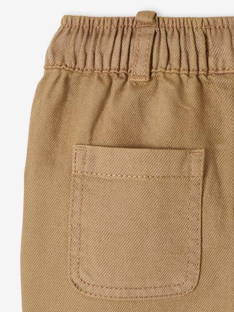 Pantalon droit bébé taille élastiquée beige 4 - vertbaudet enfant 