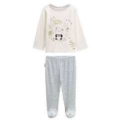 Bébé-Pyjama, surpyjama-Pyjama bébé 2 pièces en velours Tropic Moon