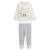 Pyjama bébé 2 pièces en velours Tropic Moon BLANC 1 - vertbaudet enfant 