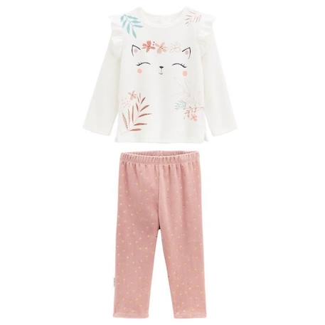 Pyjama bébé 2 pièces en velours Rosa ROSE 1 - vertbaudet enfant 