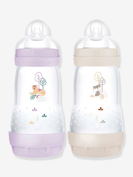 Lot de 2 biberons 260 ml Easy Start anti-colique Nature Guardian Lilas + sable+Océan + sable 1 - vertbaudet enfant 
