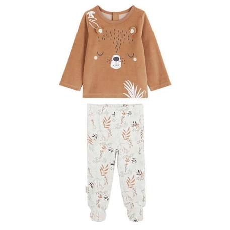Pyjama bébé 2 pièces en velours Malo  - vertbaudet enfant