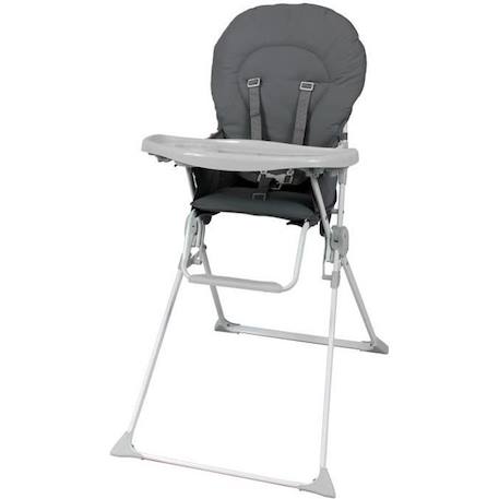 BAMBISOL Chaise haute fixe avec tablette réglable en profondeu grise GRIS 1 - vertbaudet enfant 