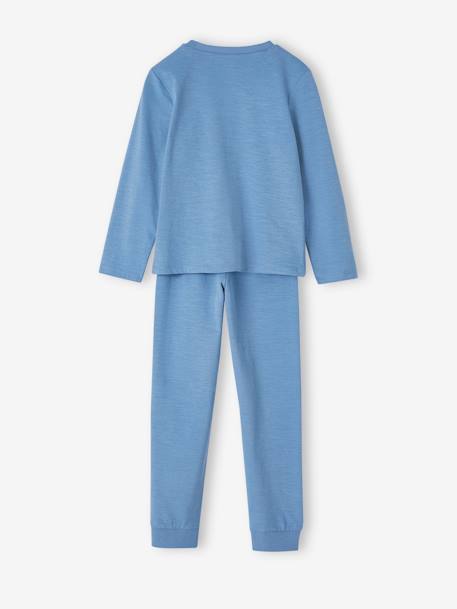 Pyjama garçon en maille flammée bleu jean 5 - vertbaudet enfant 