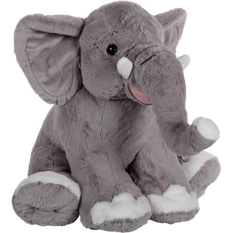 Peluche - Gipsy Toys - Eléphant assis - 50cm GRIS 1 - vertbaudet enfant 