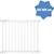 Badabulle Barrière de sécurité extensible Deco Pop Blanc 63-106 cm BLANC 3 - vertbaudet enfant 