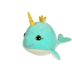 -Peluche sonore - GIPSY - Bella Bloo Friends narval - 30 cm - Bleu turquoise