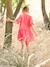 Robe boutonnée en gaze de coton rouge 8 - vertbaudet enfant 