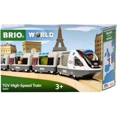 Jouet-Jeux d'imagination-Train TGV INOUI SNCF - BRIO - Circuit en bois - dès 3 ans - 36087