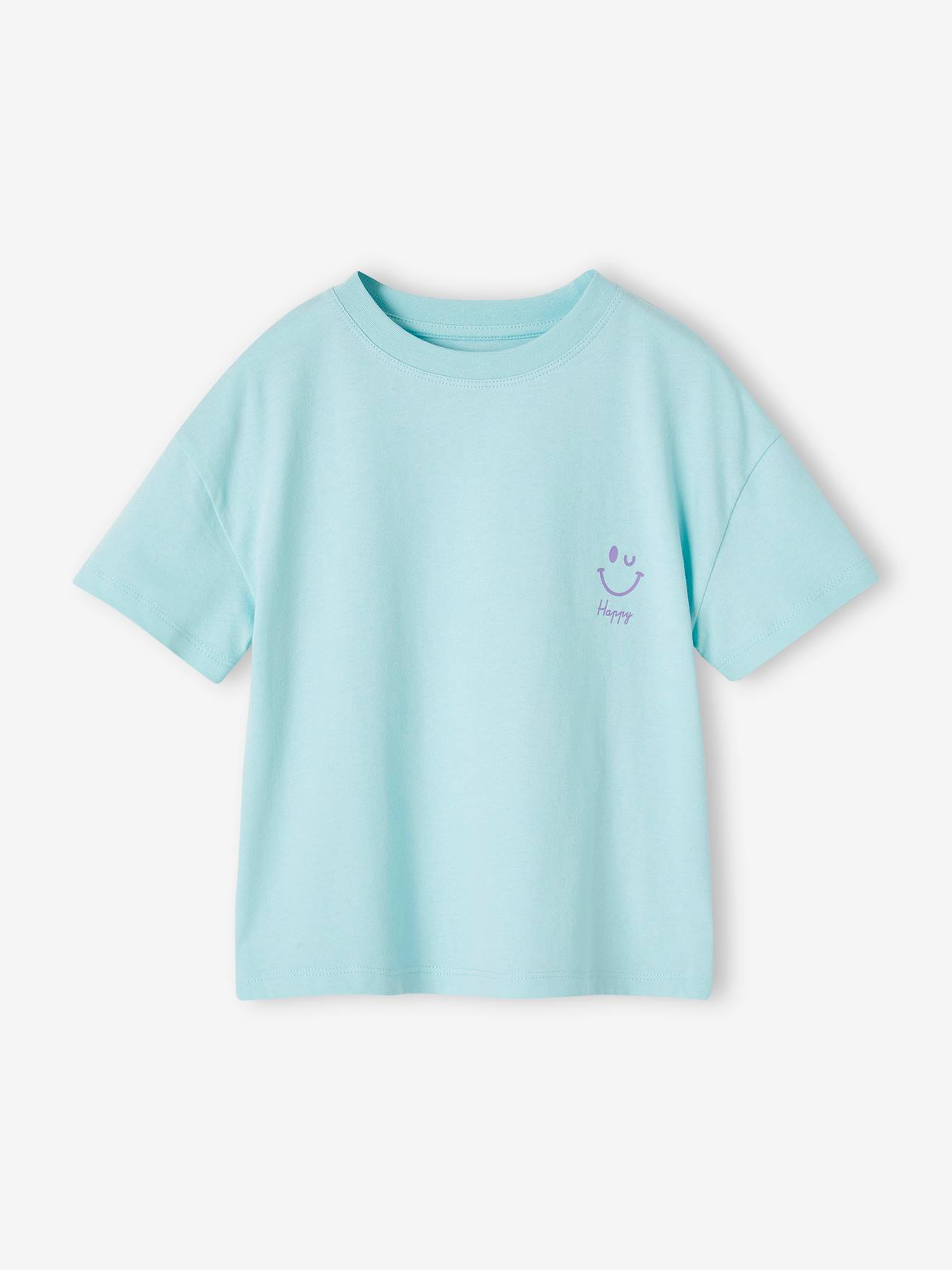 Tee-Shirt Fille Vertbaudet à Étoiles Pailletées - Manches Longues, 100% Coton - Pour École, Fêtes, Quotidien