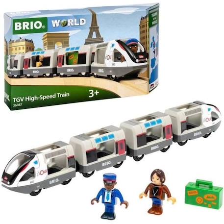 Train TGV INOUI SNCF - BRIO - Circuit en bois - dès 3 ans - 36087 BLANC 3 - vertbaudet enfant 
