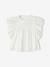 Blouse brodée à volants fille écru 2 - vertbaudet enfant 
