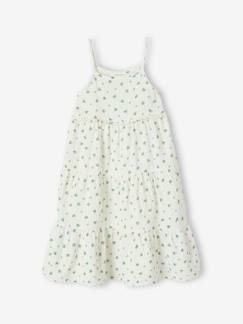 Robe longue à bretelles en gaze de coton fille  - vertbaudet enfant