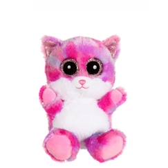 Jouet-Premier âge-Peluches-Gipsy Toys - Brilloo Friends - Chat Liloo - 13 cm  - Violet & Rose