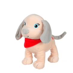 Jouet-Premier âge-Gipsy Toys - Fun puppies sonores - 18 cm - Beige foulard Rouge