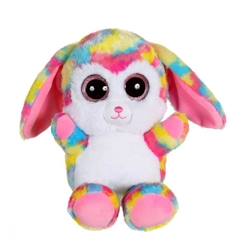Jouet-Premier âge-Peluches-Gipsy Toys - Brilloo Friends - Lapin Troody - 23 cm  - Rose & Jaune