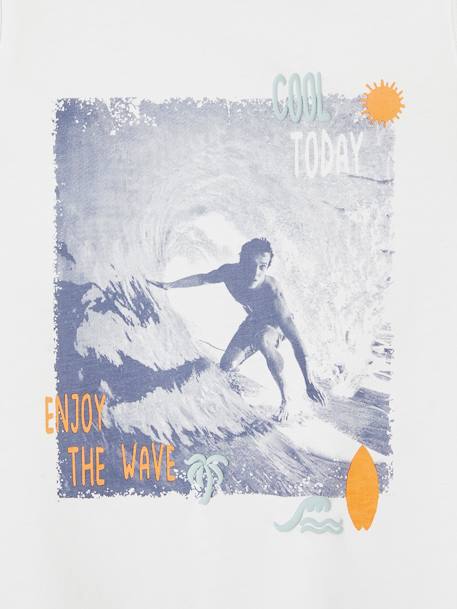Débardeur photoprint surf garçon blanc 4 - vertbaudet enfant 