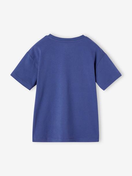 Tee-shirt motif vacances gaçon encre+mandarine+turquoise 3 - vertbaudet enfant 