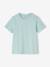 T-shirt garçon personnalisable manches courtes aubergine+blanc+BLEU+rouge+sauge+turquoise 36 - vertbaudet enfant 