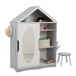 Chambre et rangement-Chambre-KidKraft - Armoire/Dressing et Coiffeuse en Bois pour Enfant