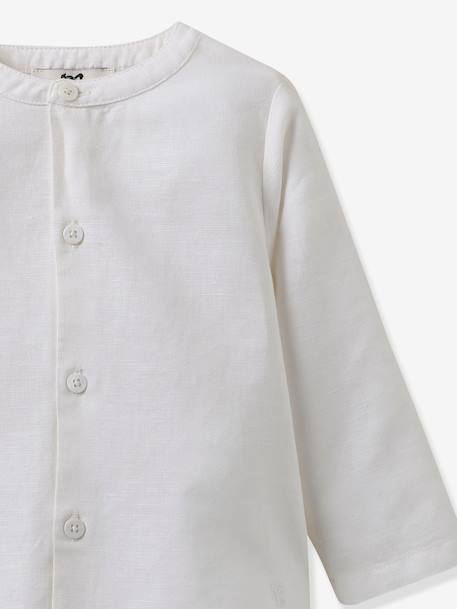 Chemise garçon collection fêtes et mariages blanc 3 - vertbaudet enfant 