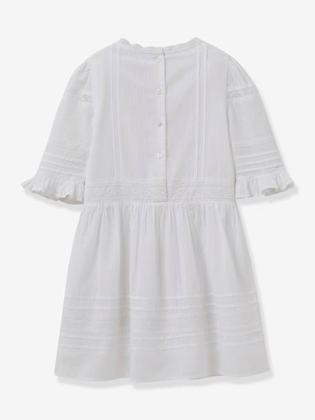 Robe Lisy fille collection fêtes et mariages blanc 2 - vertbaudet enfant 