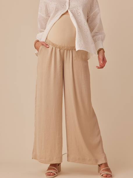 Pantalon de grossesse fluide style palazzo sable 5 - vertbaudet enfant 