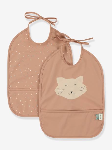 Lot de 2 bavoirs imperméables Mr Dino+Mr Fox+Mrs Cat 3 - vertbaudet enfant 