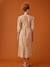 Robe longue boutonnée esprit bohème jaune 2 - vertbaudet enfant 