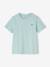 T-shirt garçon personnalisable manches courtes aubergine+blanc+BLEU+rouge+sauge+turquoise 37 - vertbaudet enfant 