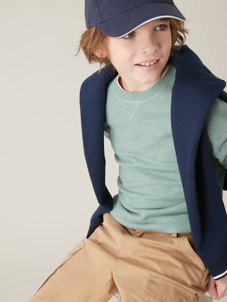 Sweat garçon vert d'eau 2 - vertbaudet enfant 