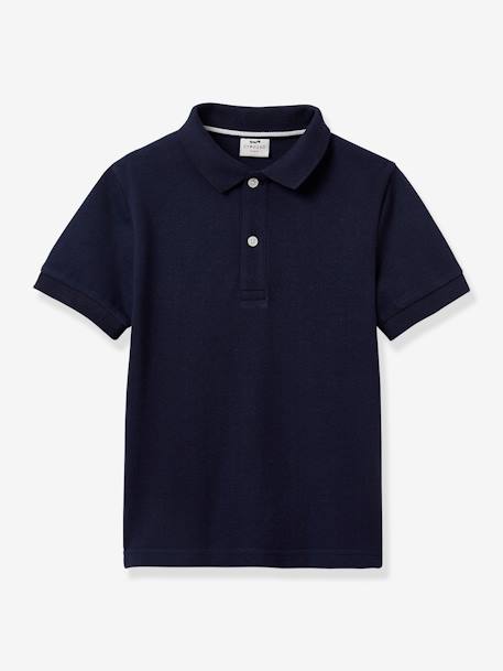 Polo garçon - coton bio marine 1 - vertbaudet enfant 
