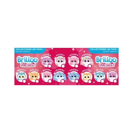 Gipsy Toys - Brilloo Friends - Husky Igloo - 13 cm  - Bleu BLEU 4 - vertbaudet enfant 