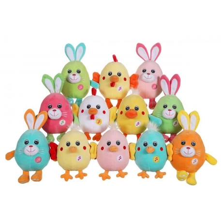 Gipsy Toys - Funny Eggs Sonores - 15 cm - Lapin Orange & Jaune ORANGE 3 - vertbaudet enfant 