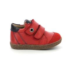 Chaussures-Chaussures bébé 17-26-Marche garçon 19-26-ASTER Baskets hautes Washan rouge