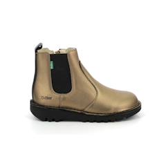 Chaussures-Chaussures fille 23-38-Boots, bottines-KICKERS Boots Kick Yoto Kid bronze