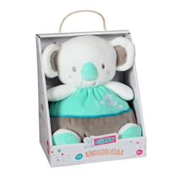 -Gipsy Toys - Mon Rondoudou Koala - Peluche vendue en boîte cadeau - 24 cm - Vert et Blanc