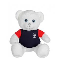 Jouet-Gipsy Toys - Ours FFF- 25 cm - Bleu Blanc Rouge