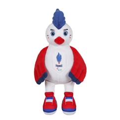 Jouet-Premier âge-Peluches-Gipsy Toys - Coq Peluche - Equipe de France Paralympique - Peluche Officielle Sous Licence - 24 cm assis