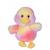 Gipsy Toys - Peluche Basse Cour Colorée - 15 cm - Canard - Rose & Jaune JAUNE 2 - vertbaudet enfant 