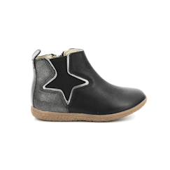 Chaussures-Chaussures fille 23-38-KICKERS Boots Vermillon noir