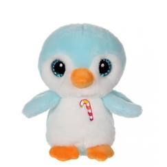 Jouet-Premier âge-Peluches-Gipsy Toys - Sweet Candy Pets - Pingouin - 25 cm - Bleu Turquoise & Blanc