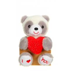 Jouet-Gipsy Toys - Petsy Love - Panda - 14 cm - Gris & Blanc