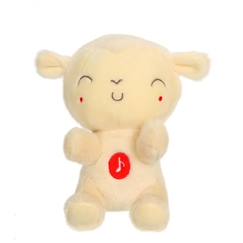 Jouet-Premier âge-Peluches-Gipsy Toys - Cuty Easter Sonore  - Agneau - 14 cm - Beige