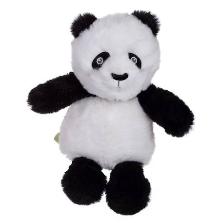Gipsy Toys - Panda Econimals - Peluche Eco-Responsable - 15 cm - Noir & Blanc NOIR 1 - vertbaudet enfant 