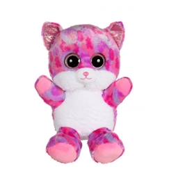 Jouet-Premier âge-Peluches-Gipsy Toys - Brilloo Friends - Chat Liloo - 30 cm  - Rose & Violet