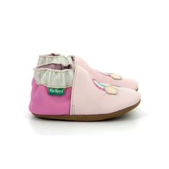 Chaussures-Chaussures fille 23-38-KICKERS Chaussons Kickbaby Rainbo rose