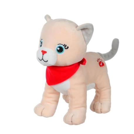 Gipsy Toys - Fun kitties Sonores - 17 cm - Beige Foulard Rouge BEIGE 1 - vertbaudet enfant 