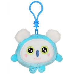 Jouet-Gipsy Toys - Porte-clés - Squishimals Sparkle porte-clés - Koala Jowii - 8 cm - Bleu