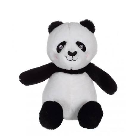 Gipsy Toys - Panda Econimals - Peluche Eco-Responsable - 24 cm - Noir & Blanc NOIR 1 - vertbaudet enfant 